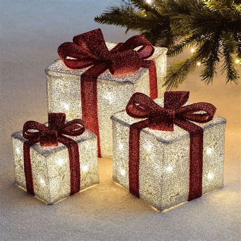 Light Up Christmas Gift Boxes 